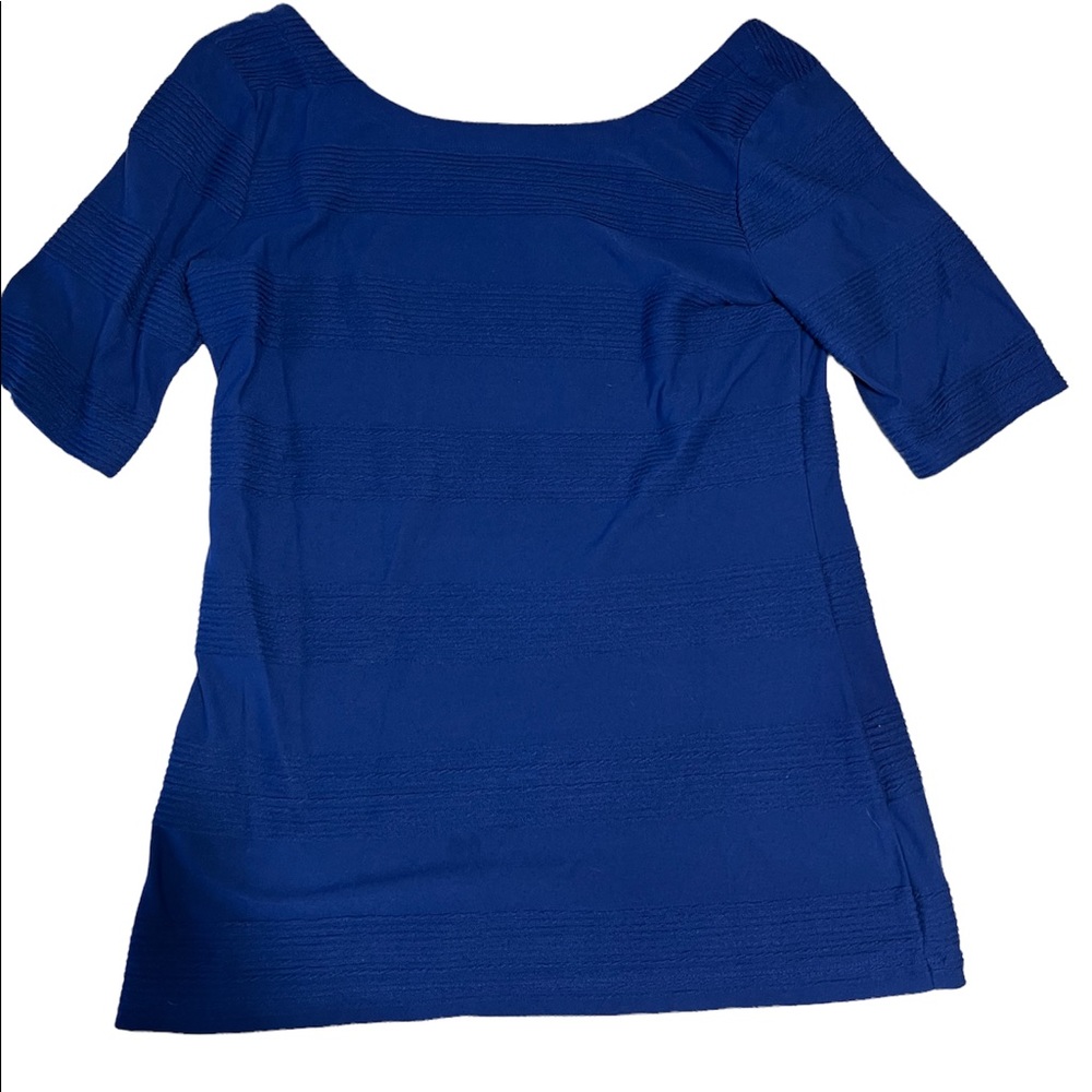 Banana Republic mid sleeve royal blue shirt